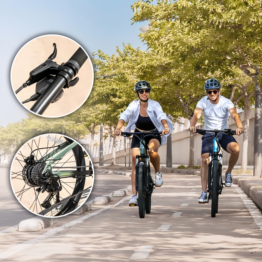 Bicicleta Mountain Millor  eléctrica de montaña 27,5", con 90Km de autonomía , doble suspensión, cambio Shimano 18 velocidades y doble disco de freno hidráulico.