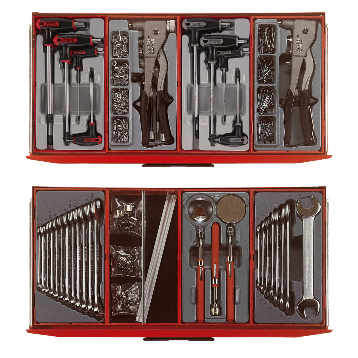 Teng Tools 1001-Piece Black Mega Master Hybrid Hand Tool Set - TCMM1001BK