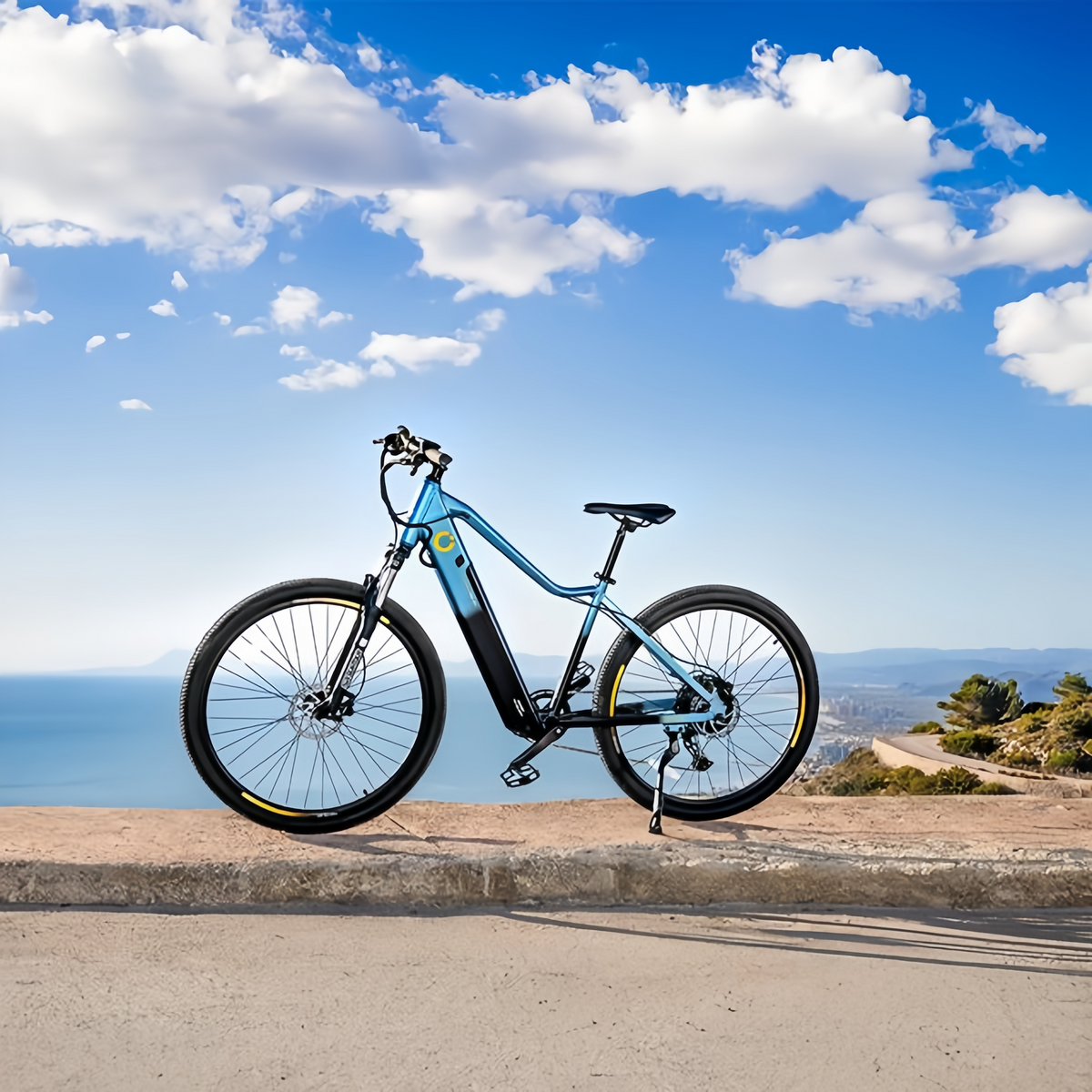 Bicicleta Mountain Avanti Bicicleta eléctrica de montaña 29", con 120Km de autonomía , suspensión delantera SR Suntour, cambio Shimano Cues de 10 velocidades y doble disco de freno hidráulico Tektro.