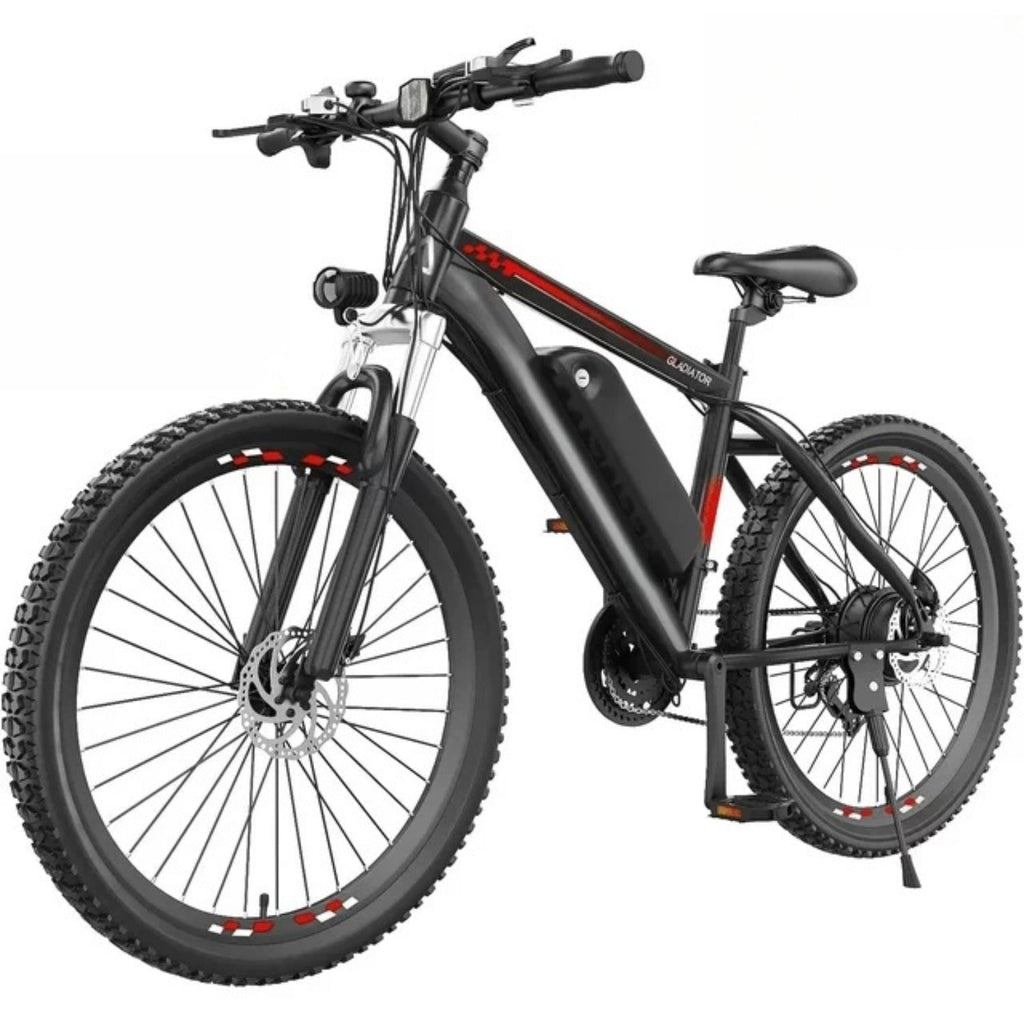Funcid Electric Bike, Electric Bike for Adults 27.5" EBike 500W Adult Electric Bicycle, 19.8MPH Electric Mountain Bike, 48V 10.4Ah Battery, Lockable Suspension Fork, Shimano 21 Speed, LCD Display