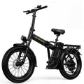 SOHAMO H3 Electric Bike for Adults 20" Fat Tire Folding Ebike, 750W Motor, 48V 15Ah Removable Battery, Front Suspension, Shimano 7 Speed Mountain Bike