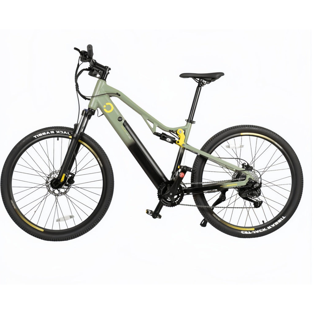 Bicicleta Mountain Millor  eléctrica de montaña 27,5", con 90Km de autonomía , doble suspensión, cambio Shimano 18 velocidades y doble disco de freno hidráulico.