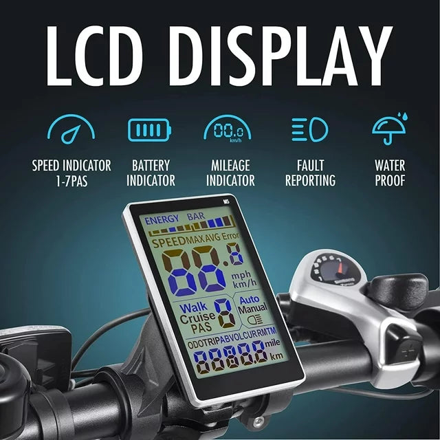DYU 20" 4.0 Fat Tire Electric Bike for Adults, 500W 48V 14AH, LG Battery, Shimano 7-Speed, Foldable E Bike