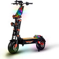 JAYSIMXIN Puissante Trottinette Électrique Adulte Scooter, 14 Pouces Trottinette électrique Tout Terrain, système de Suspension Confortable, Batterie au 60V 40Ah, 8 Heures de Charge,130 km.