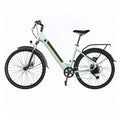 Bicicleta eléctrica Urban Bicicleta eléctrica de ciudad 28" con 90Km de autonomía, suspension delantera, cambio Shimano de 7 velocidades y doble disco de freno.